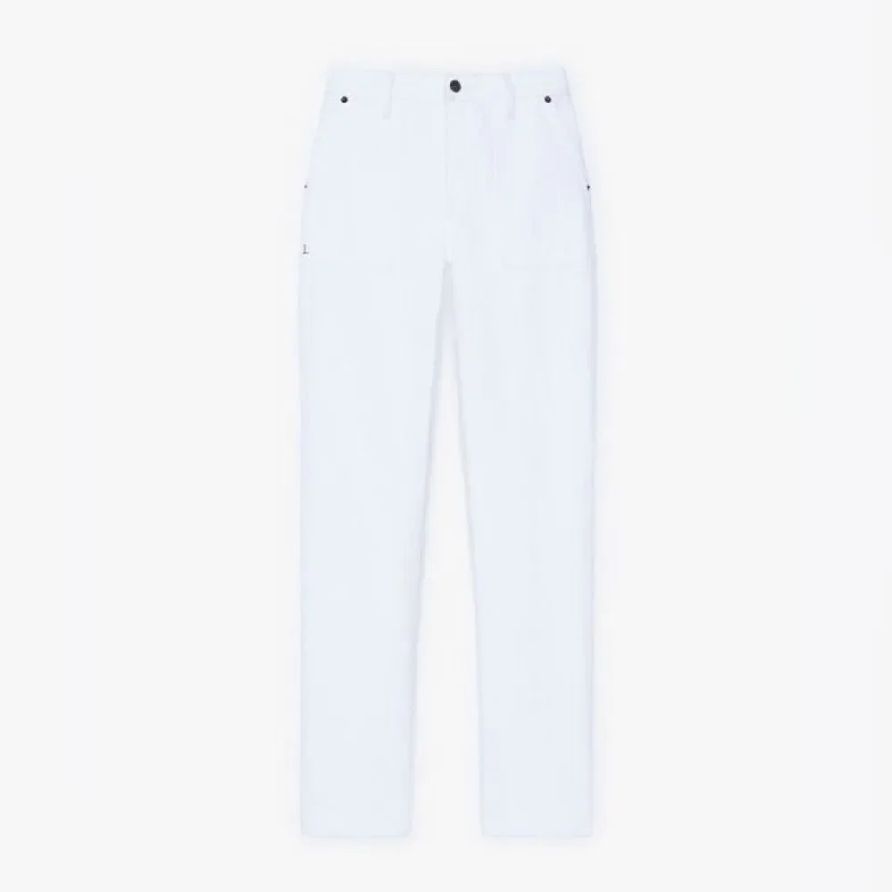Lafayette 148 NWT DENIM WYTHE JEAN in White Size 32
